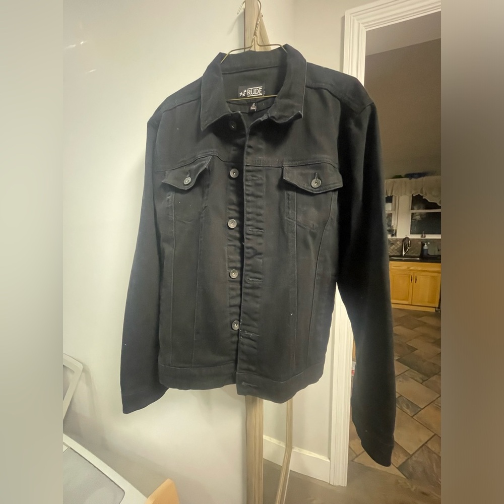 Xxx Rude Black Denim Black Jacket
